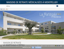 Tablet Screenshot of maison-retraite-montpellier.com